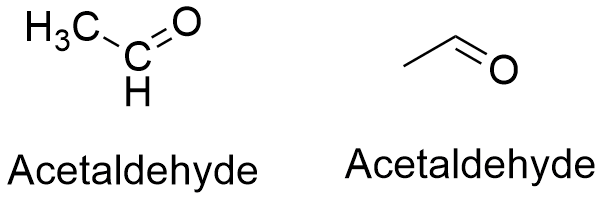 Acetaldehyde Formula