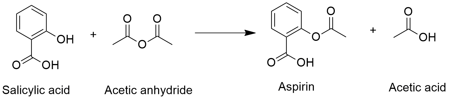 Acetylsalicylic acid chemical structure