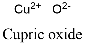 Cupric Oxide Formula