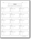 estimate multiplication and quotient worksheets