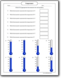 temperature worksheets